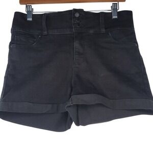 Wax Jean Women's‎ High Waist Black Shorts
